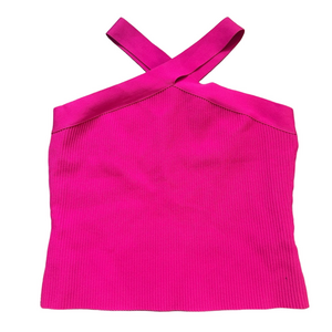 NWT Bailey 44 Fuchsia Ribbed Cross Strap Tank Top Size XLarge